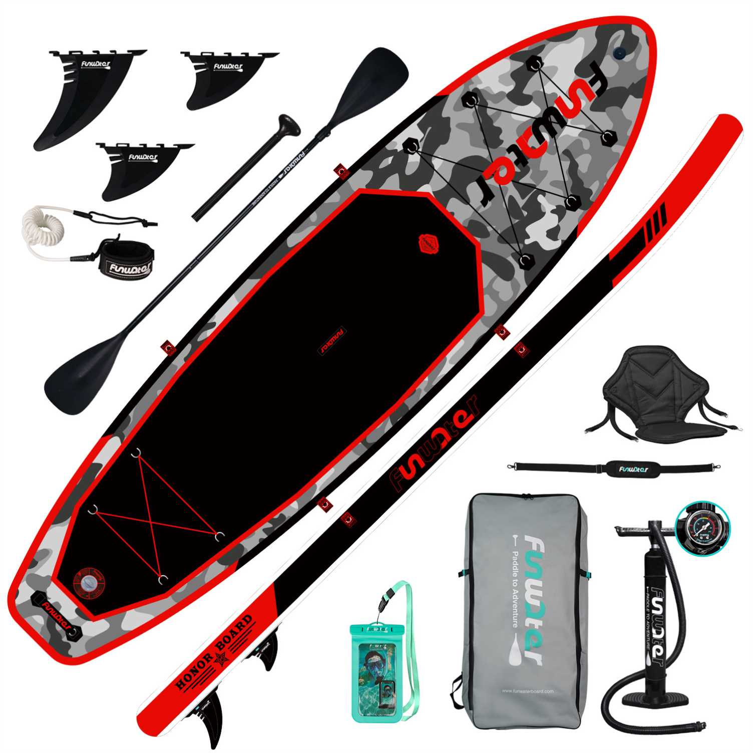 330x84x15cm -- FW10B+ double-head oars, shoulder belts and seats